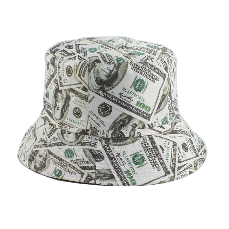 Reversible Dollar Print Bucket Hat