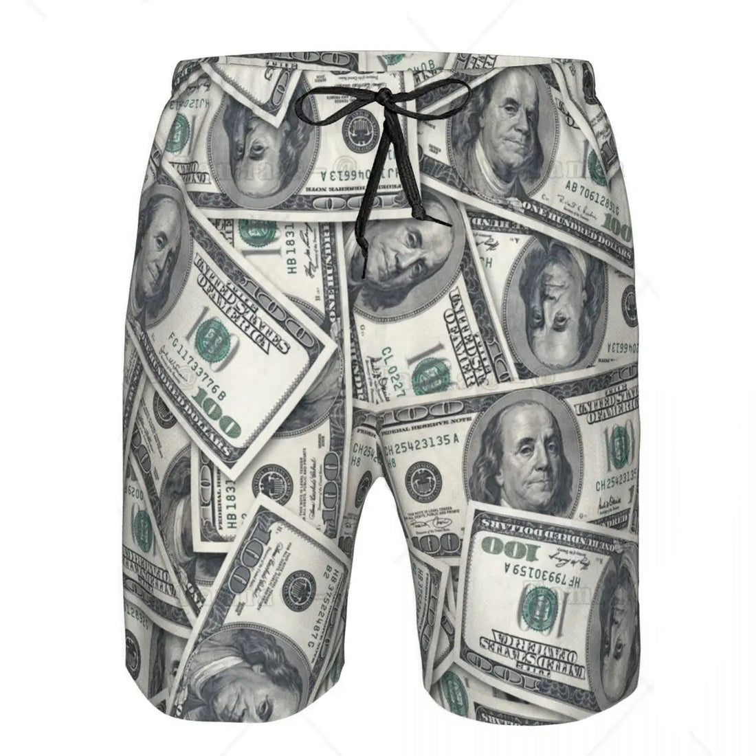 Dollar Print Swim Trunks