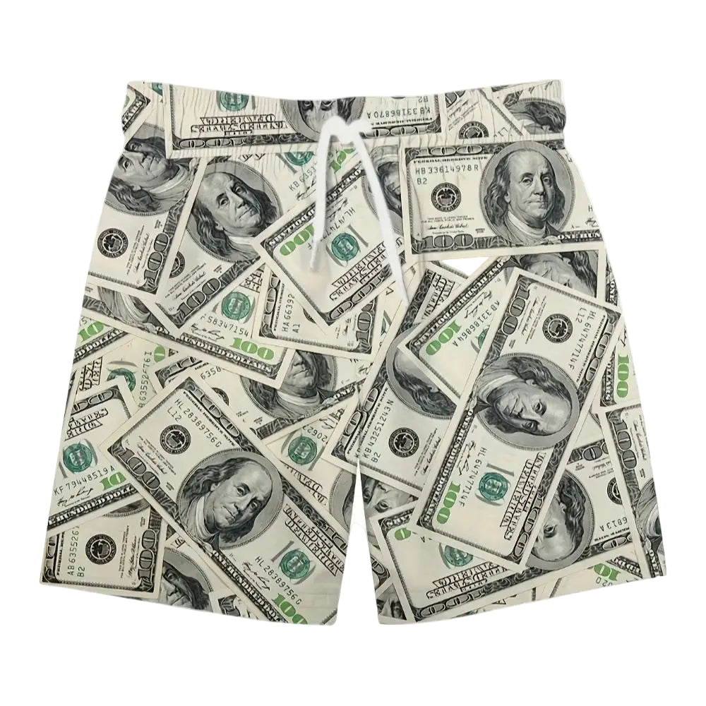 Dollar Print Shorts