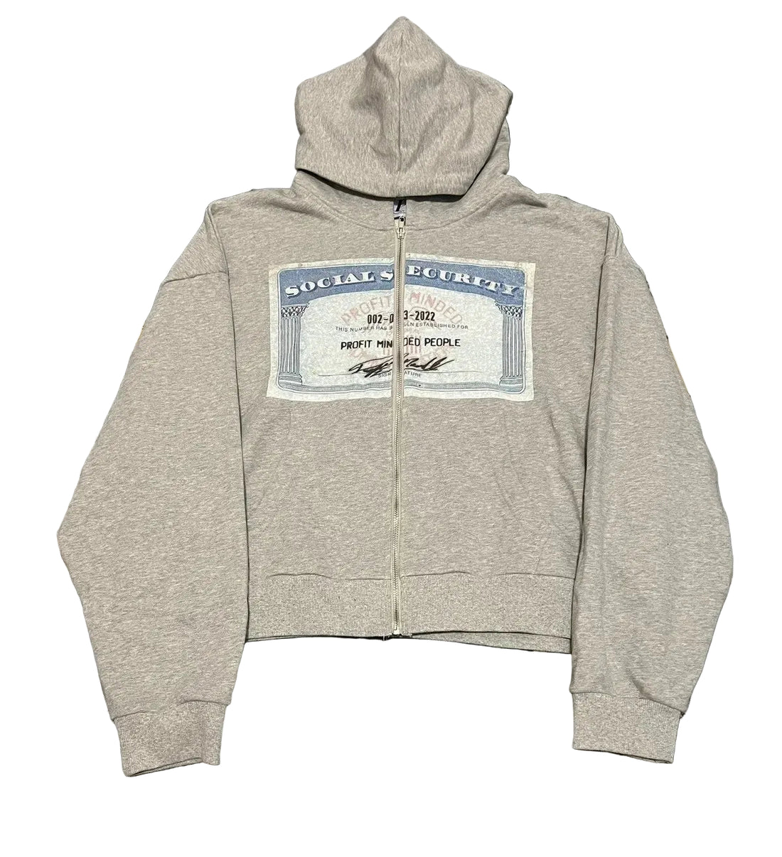 Y2K Dollar Print Hoodie