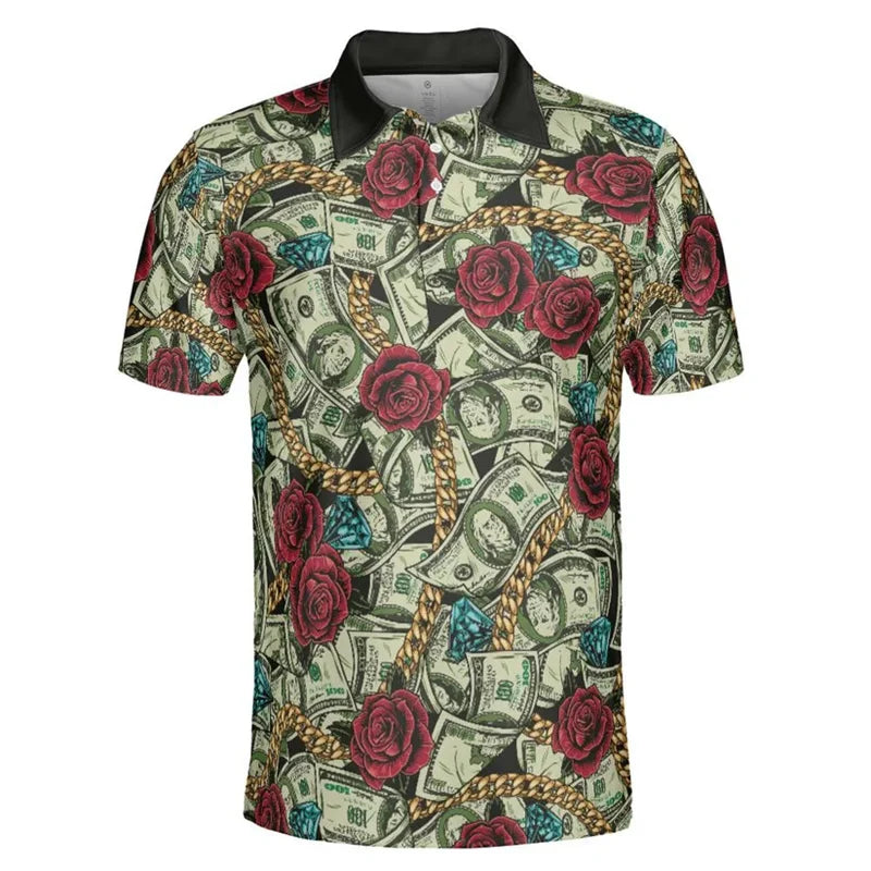 Vintage 3D Print Polo