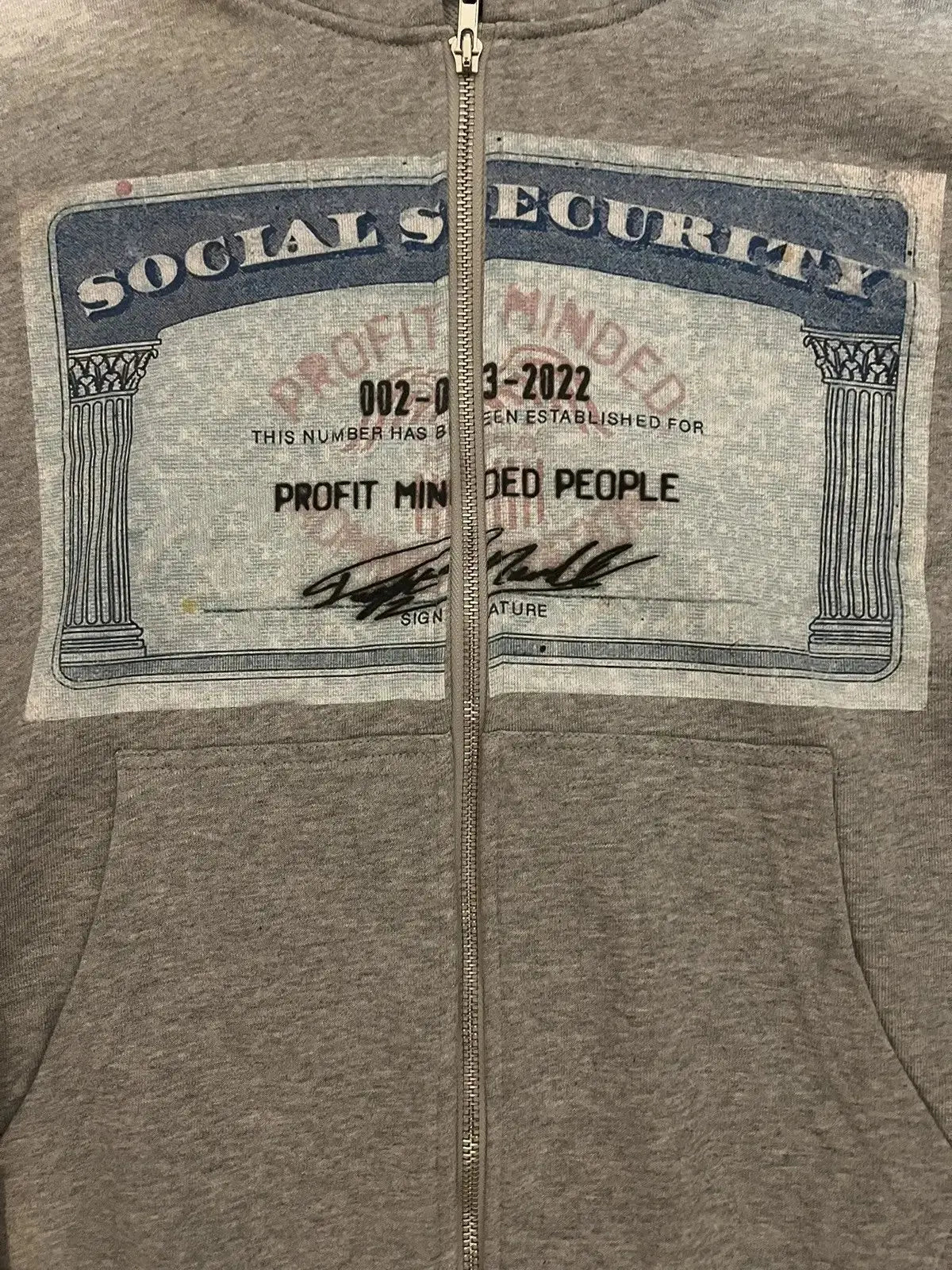 Y2K Dollar Print Hoodie