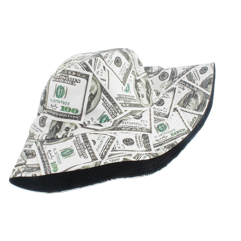 Reversible Dollar Print Bucket Hat