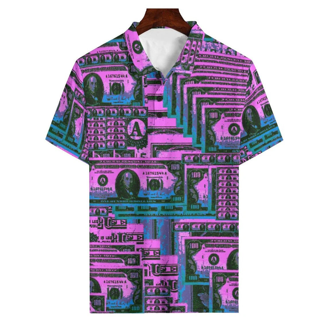 Money Print Polo Tee