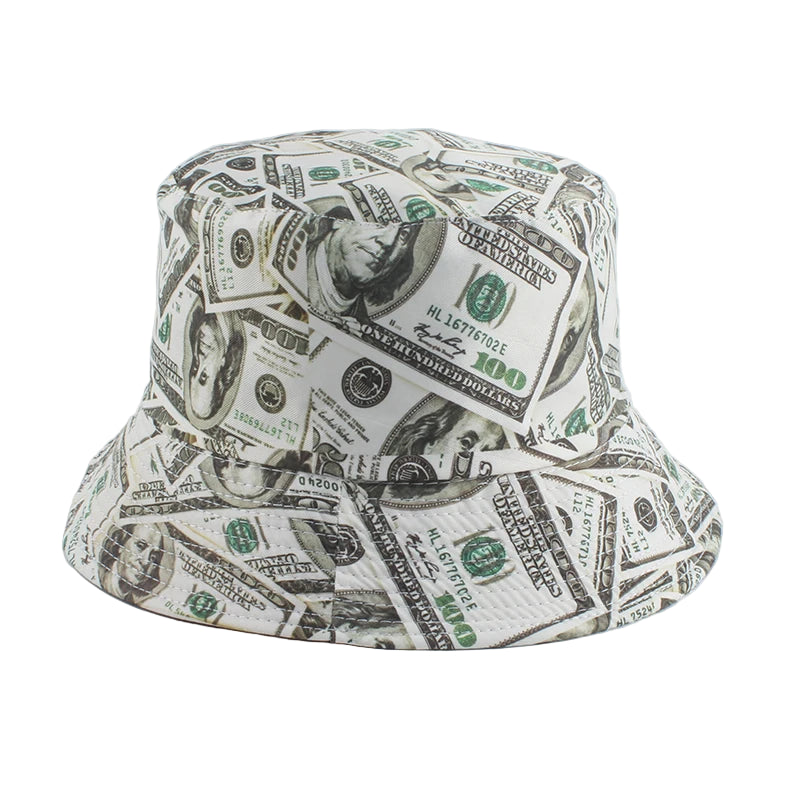 Reversible Dollar Print Bucket Hat