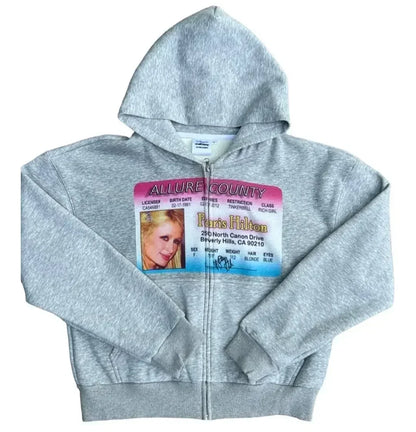 Y2K Dollar Print Hoodie