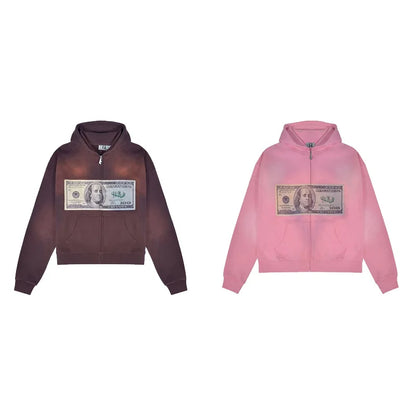 Y2K Dollar Portrait Hoodie