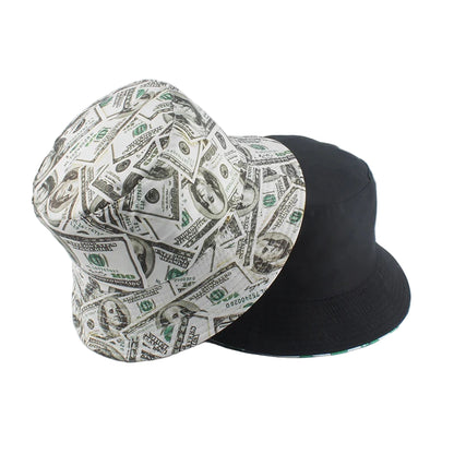 Reversible Dollar Print Bucket Hat