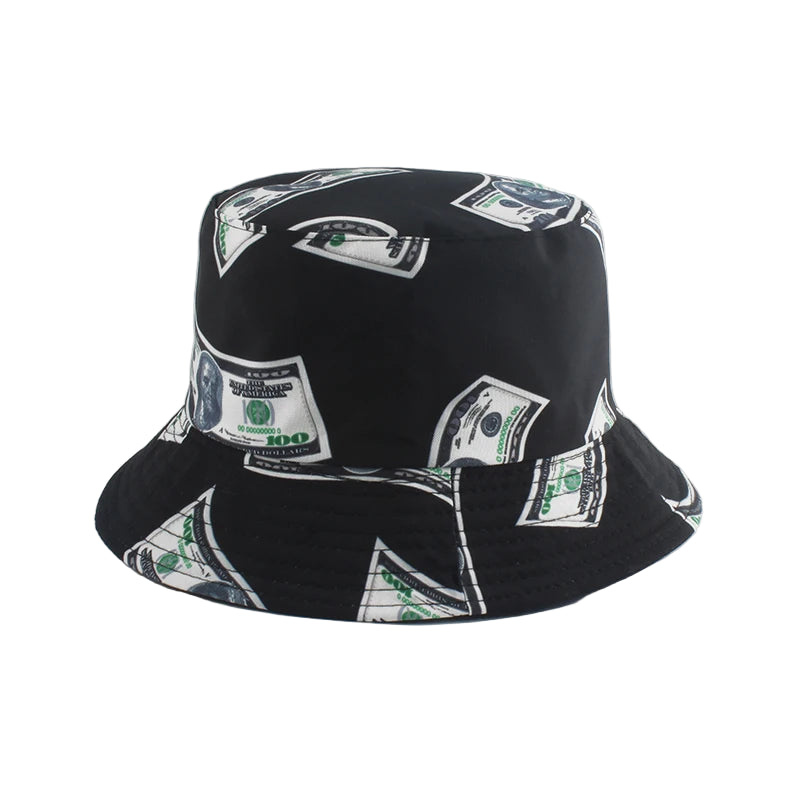 Reversible Dollar Print Bucket Hat
