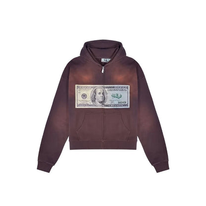 Y2K Dollar Portrait Hoodie