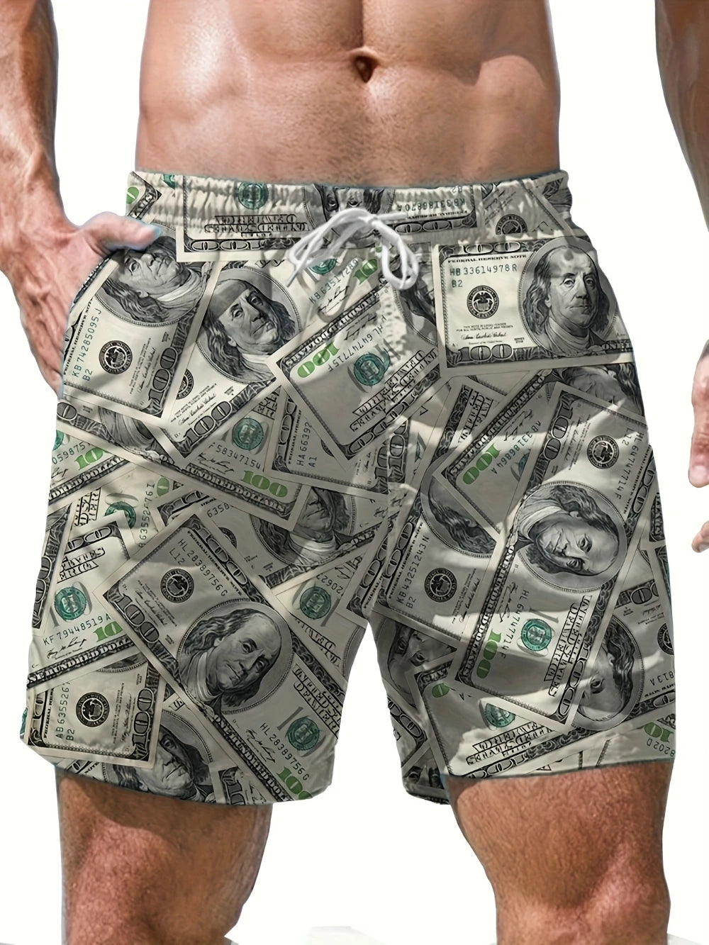 Dollar Print Shorts