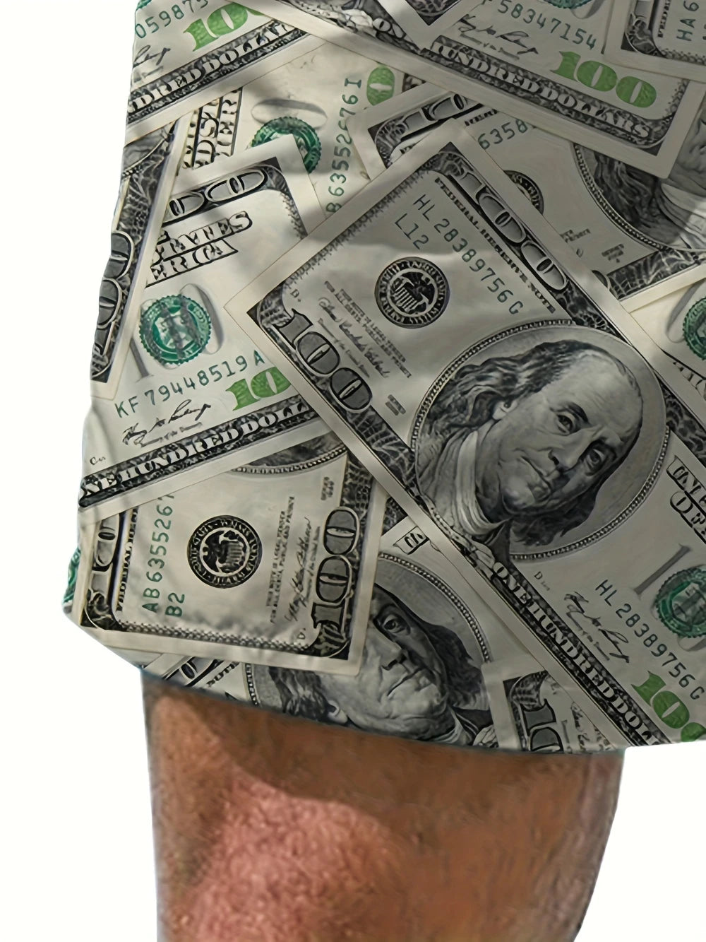 Dollar Print Shorts
