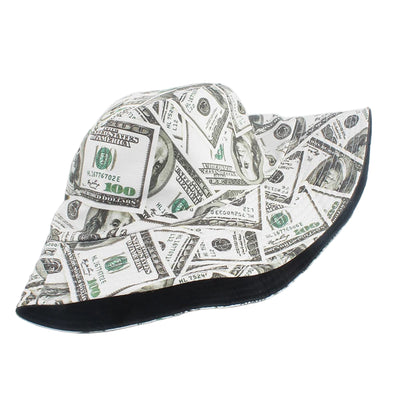 Reversible Dollar Print Bucket Hat