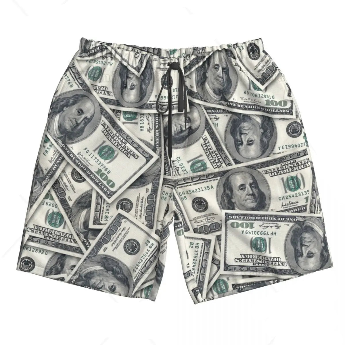Dollar Print Swim Trunks