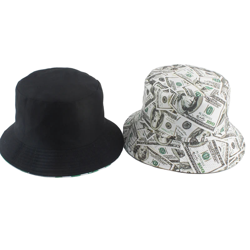 Reversible Dollar Print Bucket Hat