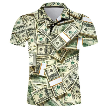 Dollar Print Polo Shirt